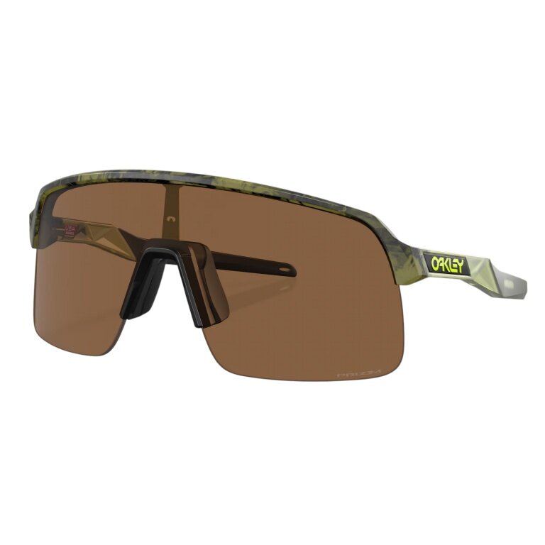 Okulary przeciwsłoneczne Oakley Sutro Lite (kolor szkła: Prizm bronze) fern swirl zielony mat - 1 para okularów z twardym etui.
