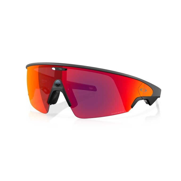 Okulary przeciwsłoneczne Oakley Meta Vanguard 800101 (kolor szkła: Prizm Road) czarne - 1 para okularów z twardym etui.