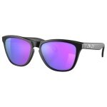 Okulary przeciwsłoneczne Oakley Frogskins (kolor soczewek: Prizm violet) matowa czerń/fiolet 9013H6 - 1 para okularów