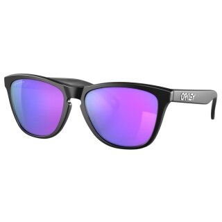 Okulary przeciwsłoneczne Oakley Frogskins (kolor soczewek: Prizm violet) matowa czerń/fiolet 9013H6 - 1 para okularów