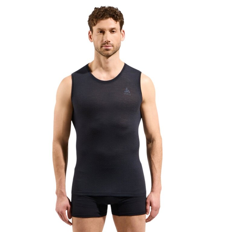 Odlo bielizna funkcjonalna singlet Merino Performance 140 Seamless (wełna merino, maksymalna swoboda ruchów) czarny mężczyźni
