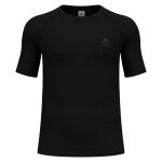 Odlo Bielizna Funkcyjna Koszulka Performance Wool 140 (Mieszanka Merino, bezszwowa, szybkoschnąca) czarna Męska