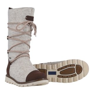 Pomar zimowe buty Ruka GTX (buty filcowe, wodoodporne, ekstremalnie ciepłe) jasnoszare damskie