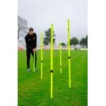 Powershot Słupki slalomowe teleskopowe 5 szt. (wysokość regulowana) 0,91m-1,72m żółty
