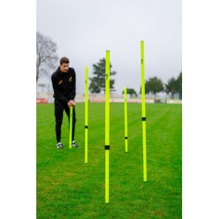 Powershot Słupki slalomowe teleskopowe 5 szt. (wysokość regulowana) 0,91m-1,72m żółty