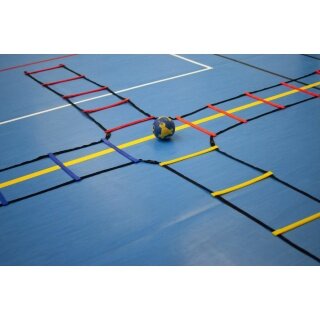 Powershot Kombi-koordynacyjna drabinka 4-częściowa (do treningu koordynacji) w zestawie z torbą 4m x 2m