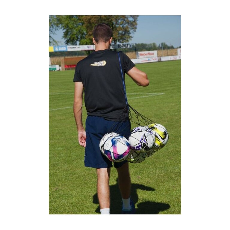 Torba na piłki Powershot na maksymalnie 12 piłek (siatka) czarna