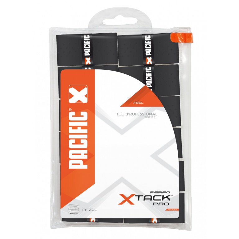 Pacific Overgrip xTack Pro Perfo 0.55mm czarny 12 sztuk w opakowaniu