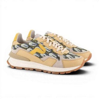 Panafrica Sneaker Akanda Passion beżowo-żółto-zielony damski