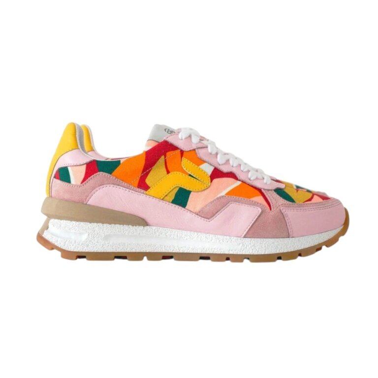 Panafrica Sneaker Akanda Liście różowy/kolorowy Damskie