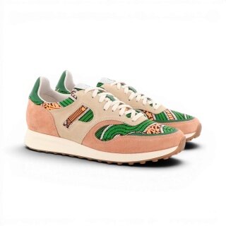Panafrica Sneaker Arusha brzoskwiniowo-pomarańczowy/zielony damski