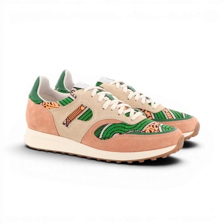 Panafrica Sneaker Arusha brzoskwiniowo-pomarańczowy/zielony damski