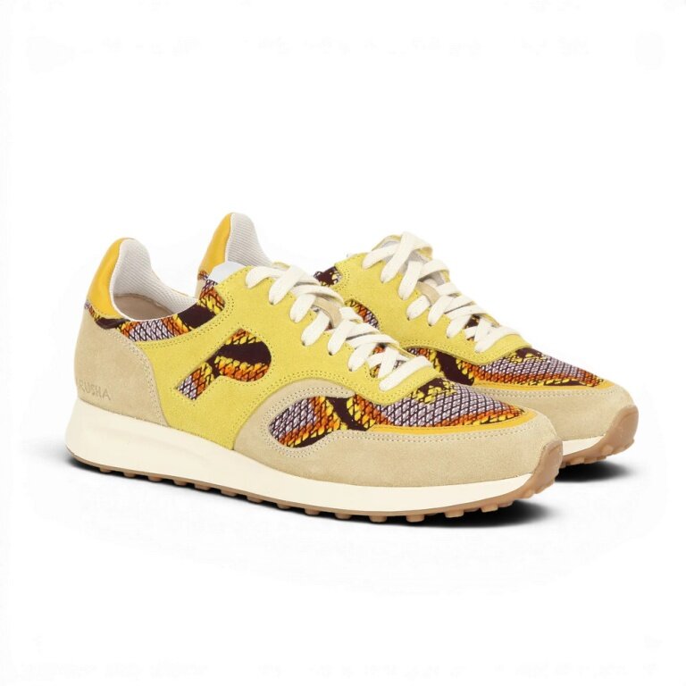 Panafrica Sneaker Arusha Beż jasnobrązowy/żółty Mężczyźni