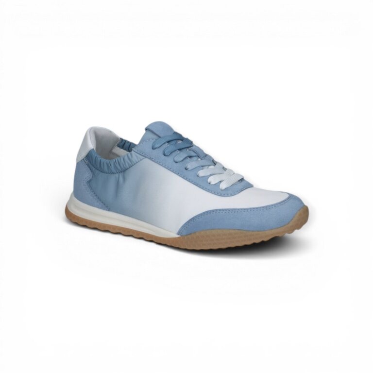 Sneakersy Peter Kaiser 73609 (zamsz/tekstylia) niebiesko-białe damskie