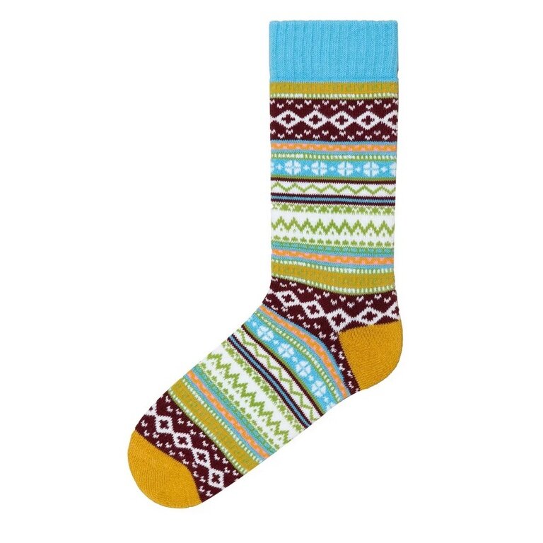 Skarpetki Polar Star Tagessocke Crew Nora (bawełna, ciepłe) kolorowe - 1 para