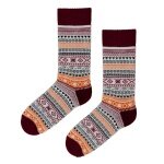 Polar Star Skarpetki Dzienne Crew Ada wzór zimowy (bawełna, ciepłe) kolorowe - 1 para