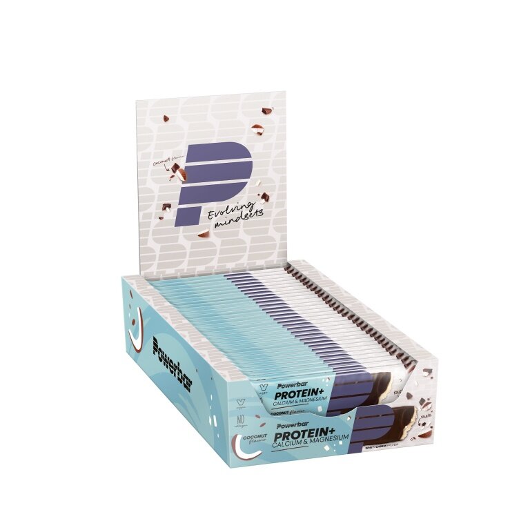 PowerBar Baton Protein Plus + Wapń i Magnez smak kokosowy 30x35g Box