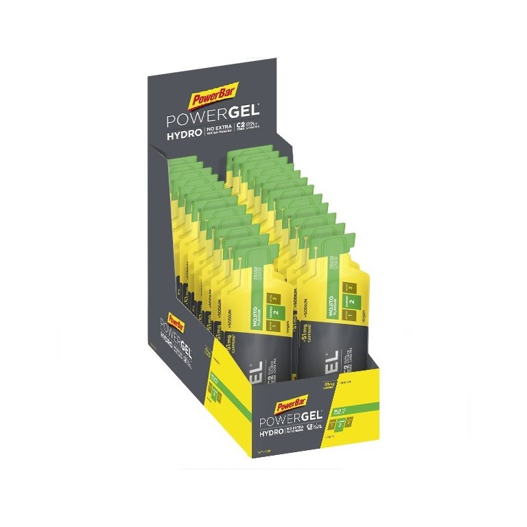 PowerBar PowerGel Hydro (płynny skoncentrowany żel węglowodanowy) Mojito - 24x67ml Box