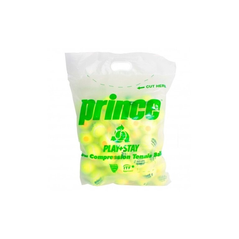 Prince Piłki Metodyczne Etap 1 Play&Stay żółto/zielone 72 sztuki w torbie