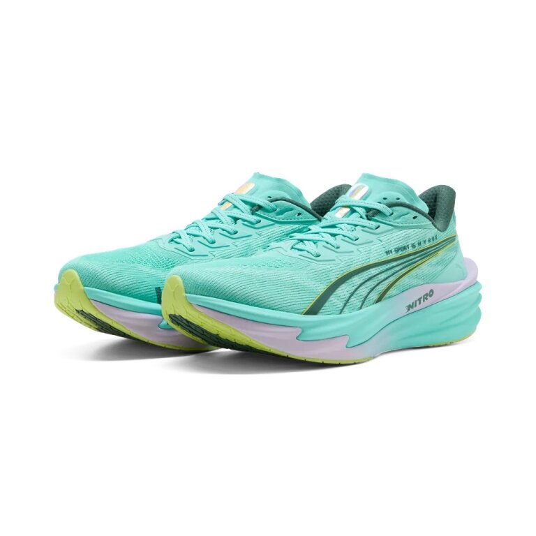 Puma Fitness buty biegowe Deviate Nitro 4 HYROX 2026 (amortyzacja) miętowo-niebieskie męskie