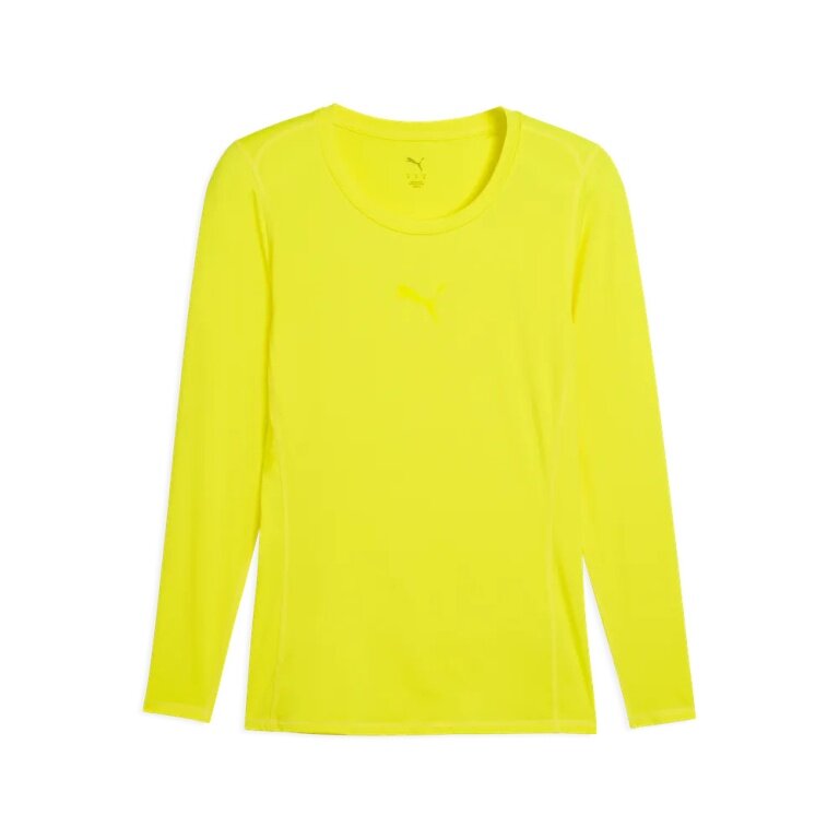 Puma bielizna funkcjonalna longsleeve teamLIGA26 Baselayer Tee neonżółty męski