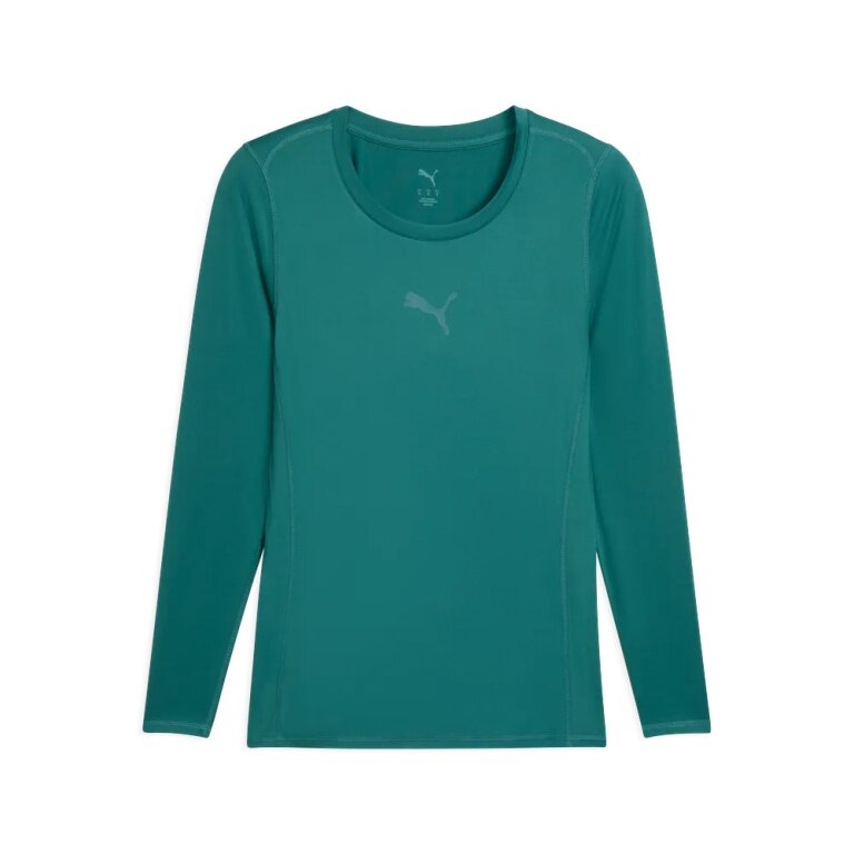Puma bielizna funkcjonalna longsleeve teamLIGA26 Baselayer Tee ciemnozielony męski