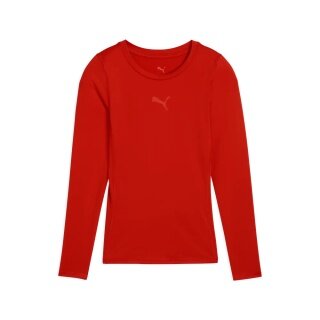Puma bielizna funkcjonalna longsleeve teamLIGA26 Baselayer Tee czerwony chłopcy
