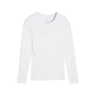 Puma bielizna funkcjonalna longsleeve teamLIGA26 Baselayer Tee biała chłopcy