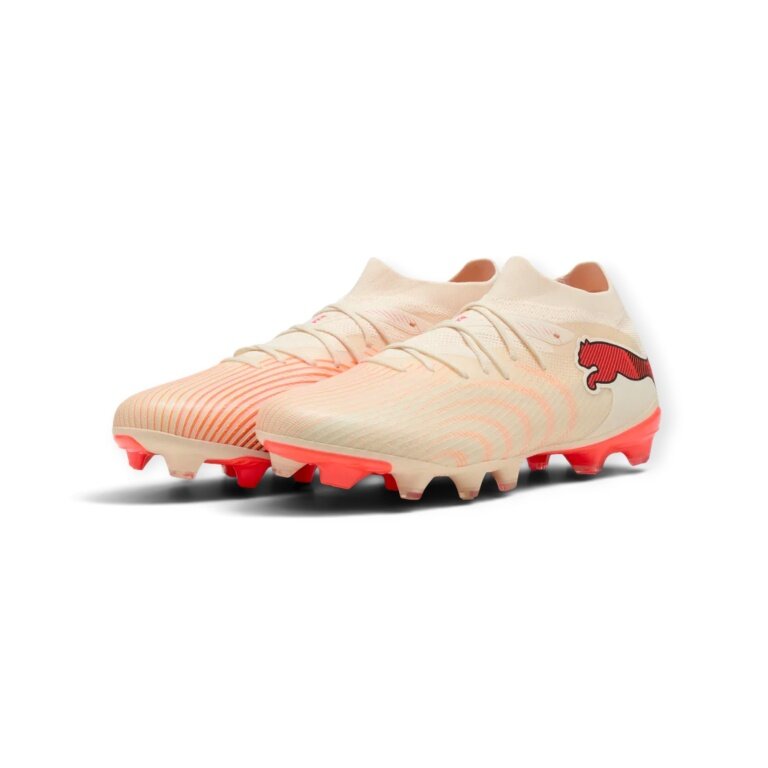 Buty piłkarskie Puma Future 9 Match FG/AG (na twarde nawierzchnie/sztuczne powierzchnie) beżowo/czerwone męskie