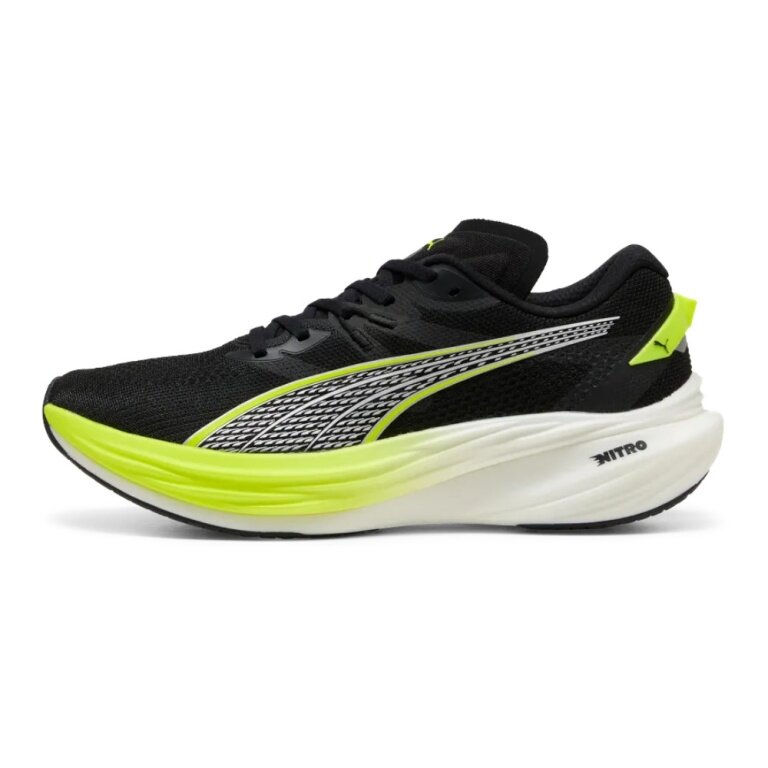 Buty biegowe Puma Deviate Nitro 3 (amortyzacja) czarne/żółte męskie