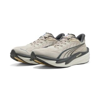 Buty biegowe Puma Deviate Nitro 4 (amortyzacja) beżowo-szare męskie