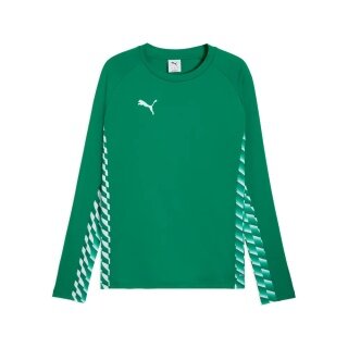 Koszulka sportowa Puma z długim rękawem teamLIGA26 do treningu (100% recyklingowany poliester, oddychająca) zielona męska