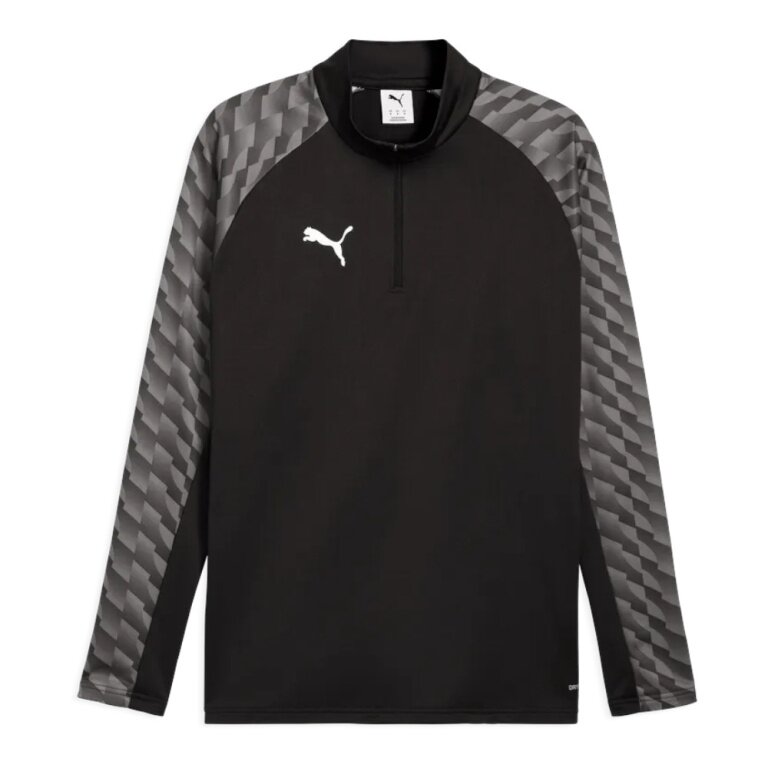 Puma Sportowa koszulka z długim rękawem teamLIGA26 Trening 1/4 Zip Top (100% recyklingowany poliester, oddychający) czarny Mężczyźni