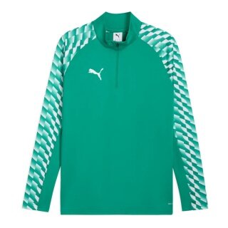 Puma Sportowa koszulka z długim rękawem teamLIGA26 Trening 1/4 Zip Top (100% recyklingowany poliester, oddychający) zielona Męska