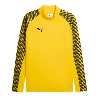 Puma Sportowa koszulka z długim rękawem teamLIGA26 Trening 1/4 Zip Top (100% recyklingowany poliester, oddychający) żółta Męska