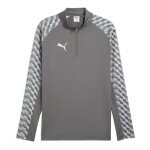 Puma Sportowa koszulka z długim rękawem teamLIGA26 Trening 1/4 Zip Top (100% recyklingowany poliester, oddychający) szary Mężczyźni