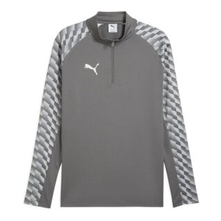 Puma Sportowa koszulka z długim rękawem teamLIGA26 Trening 1/4 Zip Top (100% recyklingowany poliester, oddychający) szary Mężczyźni