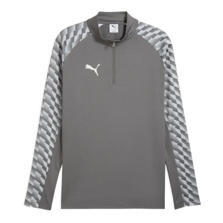 Puma Sportowa koszulka z długim rękawem teamLIGA26 Trening 1/4 Zip Top (100% recyklingowany poliester, oddychający) szary Mężczyźni