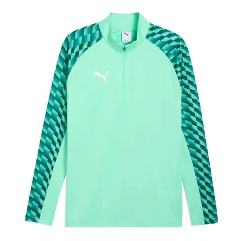 Puma Sportowa koszulka z długim rękawem teamLIGA26 Trening 1/4 Zip Top (100% recyklingowany poliester, oddychający) miętowy męski