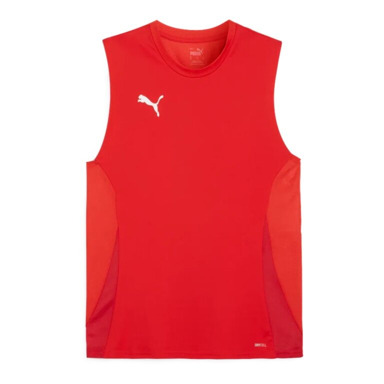 Puma Sportowy Tank Top teamGOAL Bez Rękawów Czerwony Męski