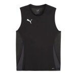Puma Sportowy Tank Top teamGOAL Bez Rękawów Czarny Męski