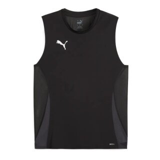 Puma Sportowy Tank Top teamGOAL Bez Rękawów Czarny Męski