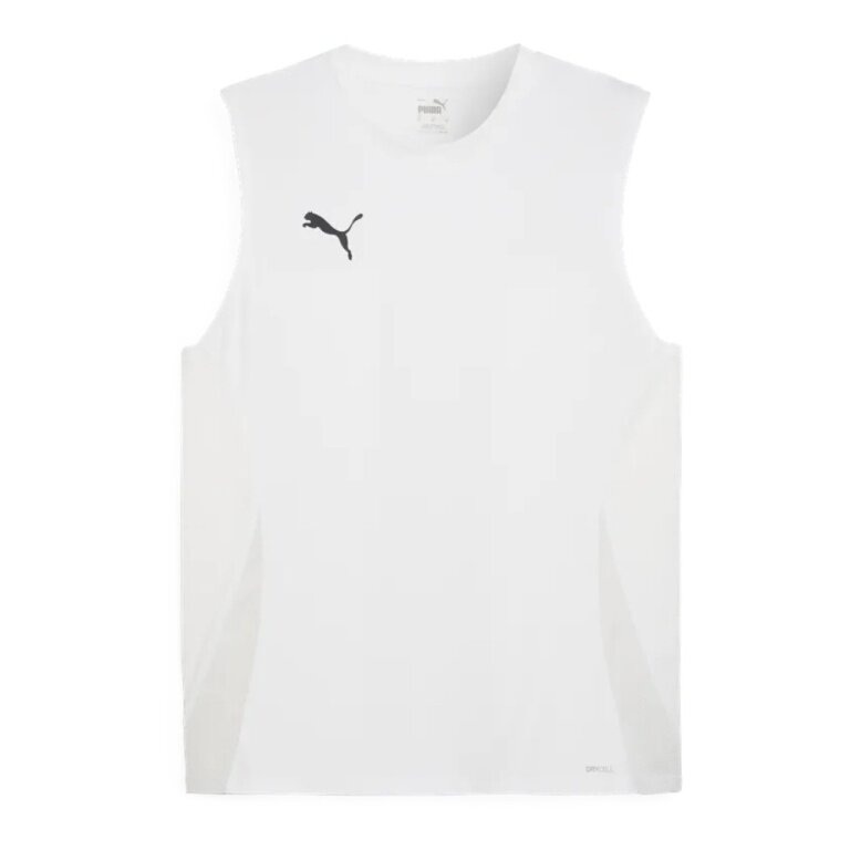 Puma Sportowy Tank Top teamGOAL Bezrękawnik biały Męski