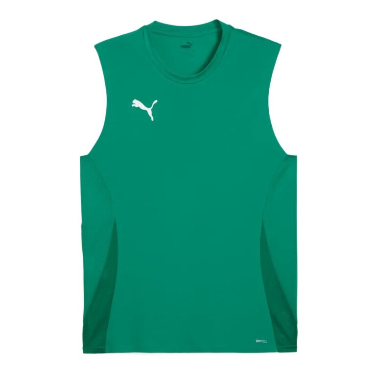 Puma Sportowy Tank Top teamGOAL Bez Rękawów Jersey zielony Mężczyźni