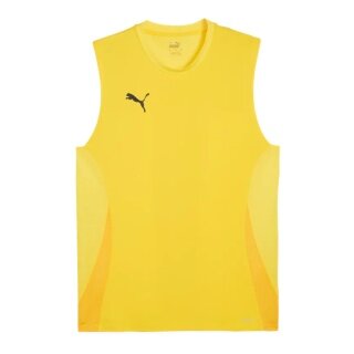 Puma Sportowy Tank Top teamGOAL Bez Rękawów Żółty Męski