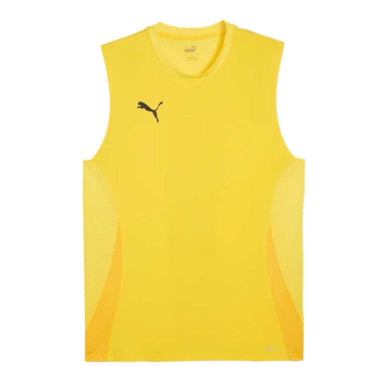 Puma Sportowy Tank Top teamGOAL Bez Rękawów Żółty Męski