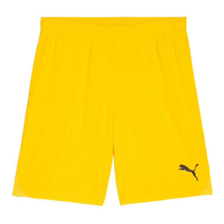 Spodenki sportowe Puma teamGOAL (100% recyklingowany poliester) krótkie żółte męskie