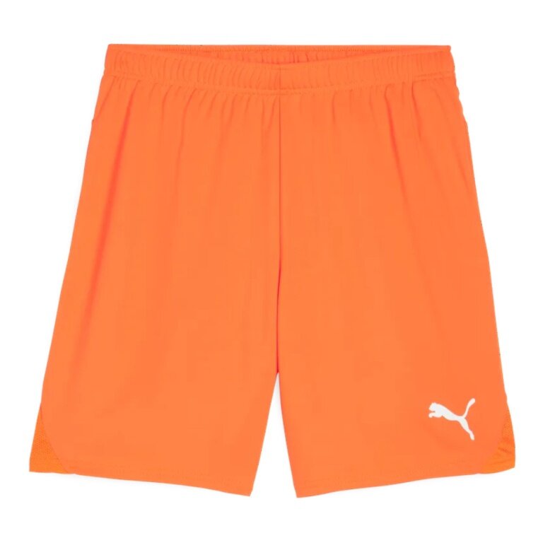 Spodenki sportowe Puma teamGOAL (100% recyklingowany poliester) krótkie pomarańczowe męskie