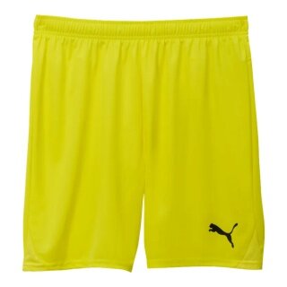 Spodenki sportowe Puma teamGOAL (100% recyklingowany poliester) krótkie neonowożółte męskie