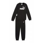 Dres Puma ESS No.1 Logo Crew Sweat Suit TR B (spodnie + bluza) czarny chłopcy